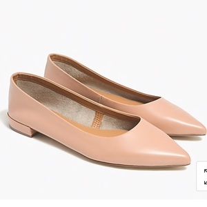 J. Crew “Marina” Leather Pointy Toe Flats